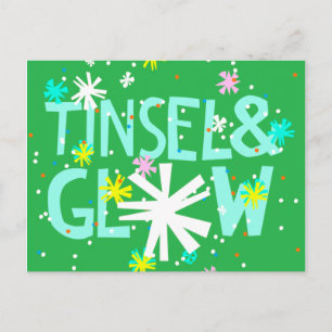 Tinsel & Glow Feiertagspostkarte