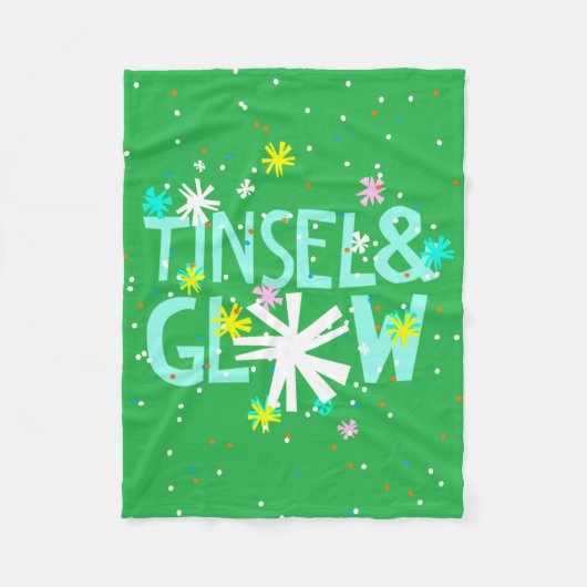 Tinsel & Glow Fleecedecke (Vorderseite)