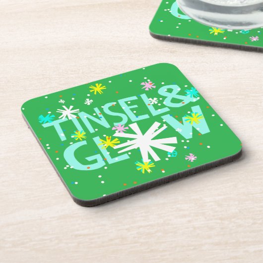 Tinsel & Glow Getränkeuntersetzer (Linke Seite)