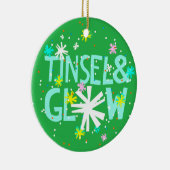 Tinsel & Glow Keramik Ornament (Rechts)