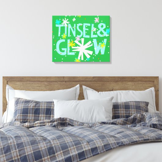 Tinsel & Glow Leinwanddruck (Insitu (Schlafzimmer))