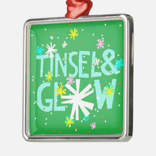 Tinsel & Glow Ornament Aus Metall (Links)