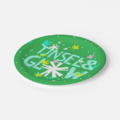 Tinsel & Glow Pappteller (Schrägansicht)