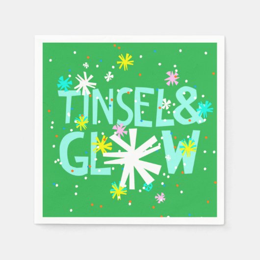 Tinsel & Glow Serviette (Vorderseite)