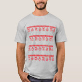 Tinsel HO HO HO (rot) T-Shirt (Vorderseite)