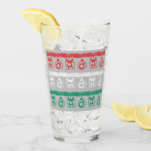 Tinsel HO HO HO (Tri Color) Glas