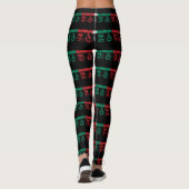 Tinsel HO HO HO (Tri Color) Leggings (Rückseite)