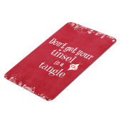 Tinsel in einem zwielichtigen Weihnachtsangebot Magnet (Linke Seite)