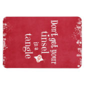 Tinsel in einem zwielichtigen Weihnachtsangebot Magnet (Horizontal)