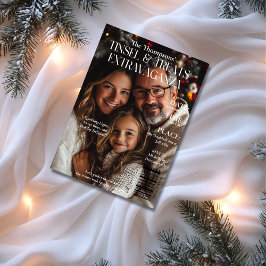 Tinsel & Leckereien Extravaganza Magazine Cover Fo Einladung