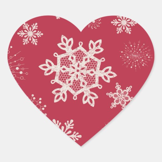 Tinsel Martzkin Weihnachtskleber Herz-Aufkleber (Vorderseite)