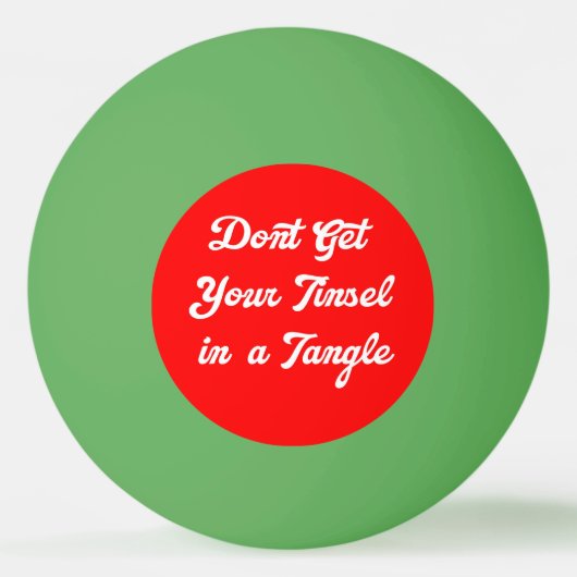 Tinsel Tangle Pong Ball Tischtennisball (Vorderseite)