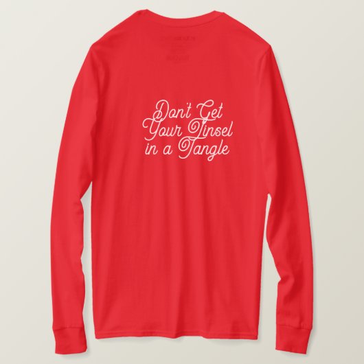 Tinsel Tangle T - Shirt (Design Rückseite)