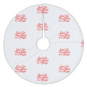 Tinsel Tangle Tree Skirt Fleece Weihnachtsbaumdecke (Vorderseite)