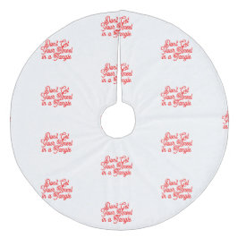 Tinsel Tangle Tree Skirt Fleece Weihnachtsbaumdecke