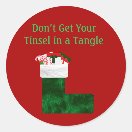 Tinsel Tangled Stickers (Vorderseite)