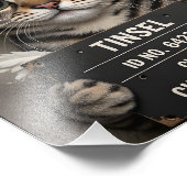 Tinsel the Christmas Kitten Fotodruck (Ecke)