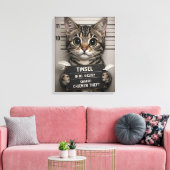 Tinsel the Christmas Kitten Leinwanddruck (Insitu (Wohnzimmer))