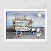 Tinsel Tours Feiertagspostkarte (Vorderseite)