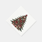 Tinsel Tree Christmas Cocktail | Feiertag Serviette (Ecke)