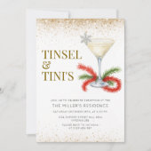 Tinsel und Tinis Weihnachtsfeier Einladung (Vorderseite)
