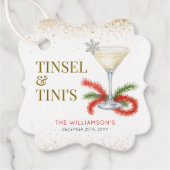 Tinsel und Tinis Weihnachtsfeier Geschenkanhänger (Vorderseite)