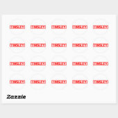 Tinsley Briefmarke Runder Aufkleber (Blatt)