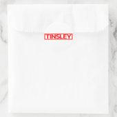 Tinsley Briefmarke Runder Aufkleber (Tasche)