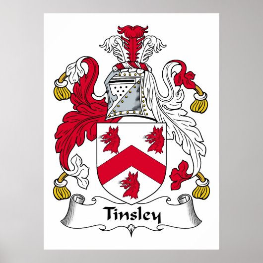 Tinsley Familienwappen Poster (Vorne)