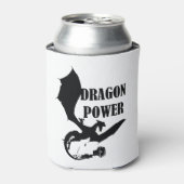 Tinta derramada forma Dragon en negro 2 Dosenkühler (Kanne Vorderseite)