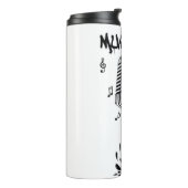 Tinta derramada forma Microfono en Negro Thermosbecher (Nach links gedreht)