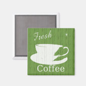 Tintable Weathering Fresh Coffee Sign Magnet (Vorderseite/Rückseite)