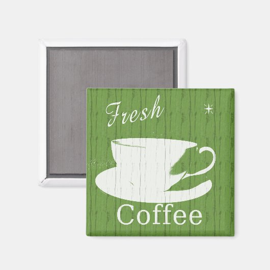 Tintable Weathering Fresh Coffee Sign Magnet (Vorderseite/Rückseite)