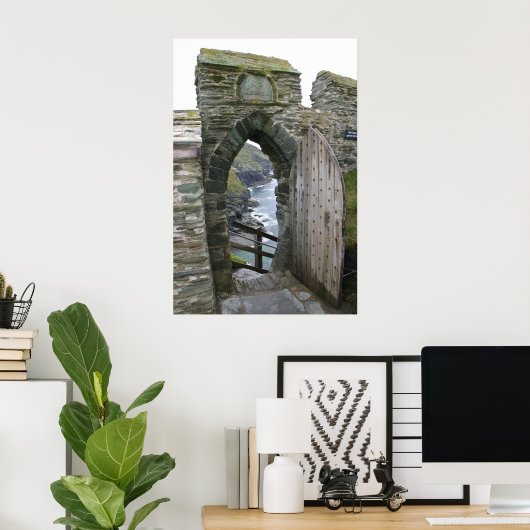Tintagel Castle Poster (Heimbüro)