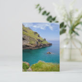 Tintagel Cornwall Seascape Postkarte (Stehend Vorderseite)