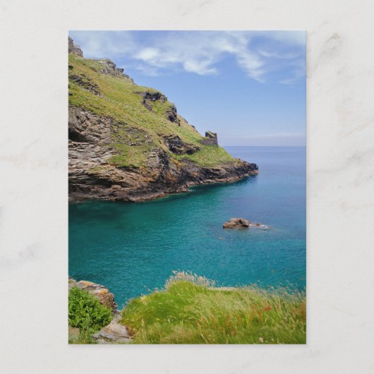 Tintagel Cornwall Seascape Postkarte (Vorderseite)