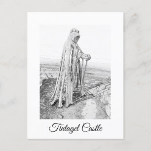 Tintagel King Arthur Monument Cornwall Postkarte