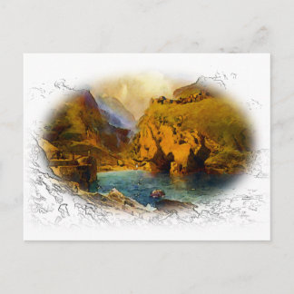 Tintagel, König Arthurs Schloss Postkarte