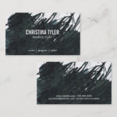 Tinte 2 | Schwarz Visitenkarte (Vorne/Hinten)
