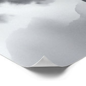 Tinte Adler Sturm Klippen Poster (Ecke)