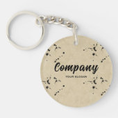 Tinte Drop Effect Firmenname Schlüsselanhänger (Vorderseite)