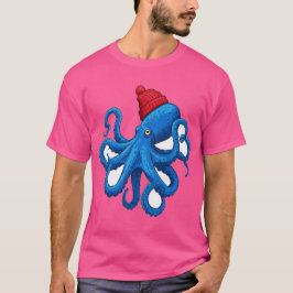 Tinte & Embrace: Ihr freundlicher Nachbarn-Oktopus T-Shirt