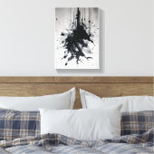 Tinte Eruption Dramatischer Schwarzer Spritzer Leinwanddruck (Insitu (Schlafzimmer))