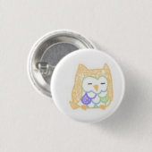 Tinte: Eule (Farbe) Button (Vorne & Hinten)
