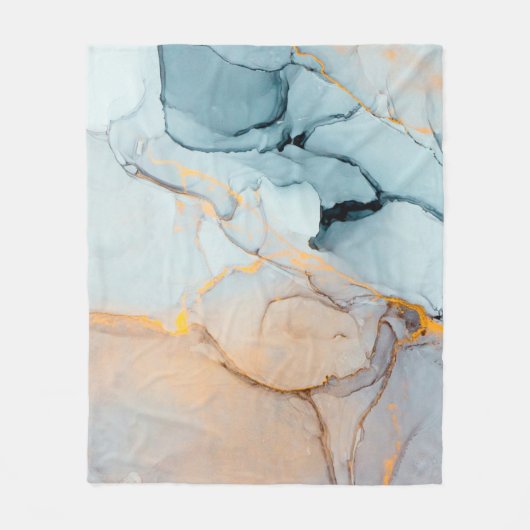 Tinte, Farbe, abstrakt. Schließen des Gemäldes. Co Fleecedecke (Vorderseite)