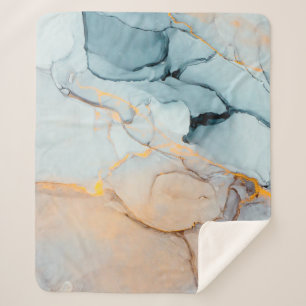 Tinte, Farbe, abstrakt. Schließen des Gemäldes. Co Sherpadecke