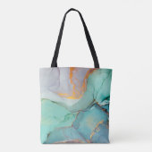 Tinte, Farbe, abstrakt. Schließen des Gemäldes. Co Tasche (Rückseite)