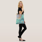 Tinte, Farbe, abstrakt. Schließen des Gemäldes. Co Tasche (Am Model)