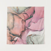 Tinte, Farbe, abstrakt. Schließen des Gemäldes. Co Wandteppich (Vorderseite (Horizontal))