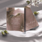 Tinte Flow Wedding Save the Date Taupe ID762